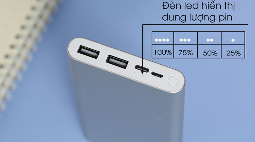 Pin Sạc Dự Phòng Xiaomi Gen 3 10000 mAh 18W