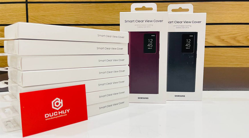 Bao da Smart Clear View Samsung Galaxy S22 Ultra 5G