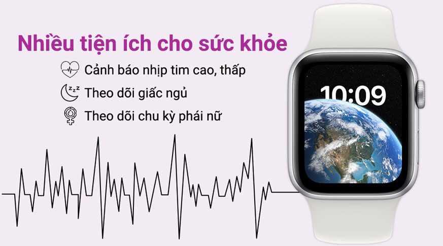 Apple Watch SE (2022) 44mm (LTE) Nhôm Sport Band Chính Hãng