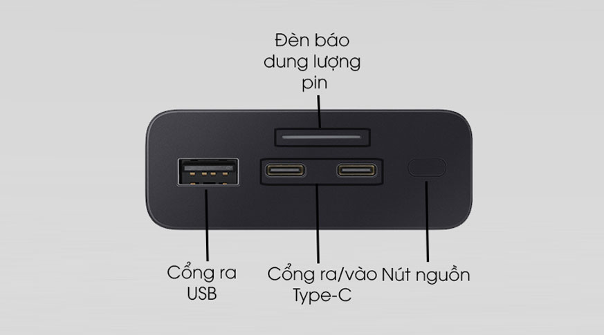 Pin sạc dự phòng Samsung 20000mAh 25W EB P5300x Chính Hãng