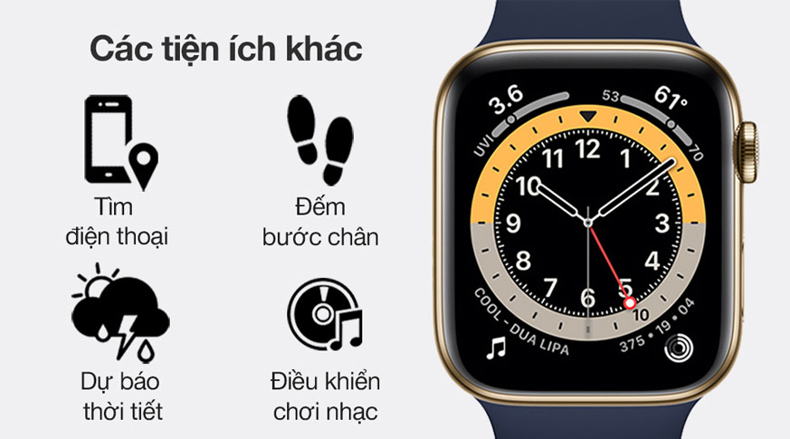 Apple Watch Series 6 44mm LTE tiện ích