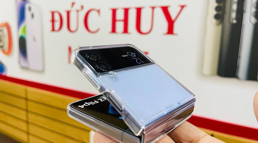 Ốp Lưng Samsung Galaxy Z Flip4 5G Clear Cover With Ring Chính Hãng