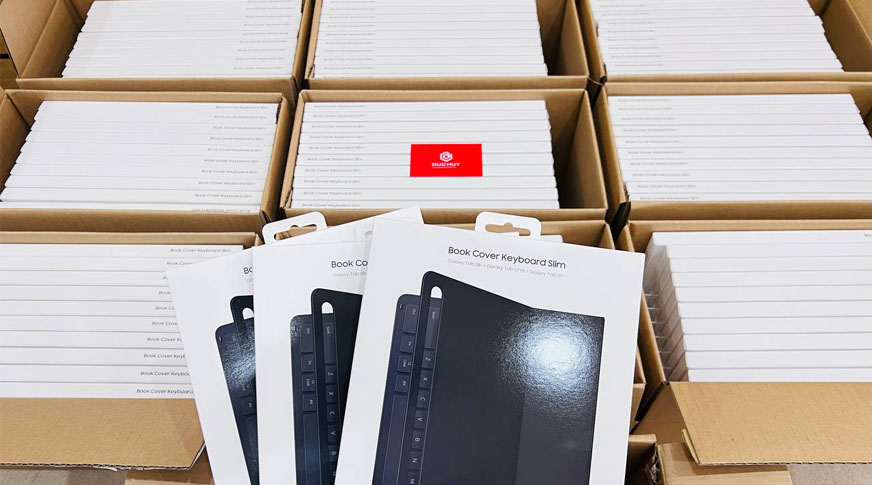 Bao Da Bàn Phím Book Cover KeyBoard Slim Samsung Galaxy Tab S7 FE (Chính Hãng)