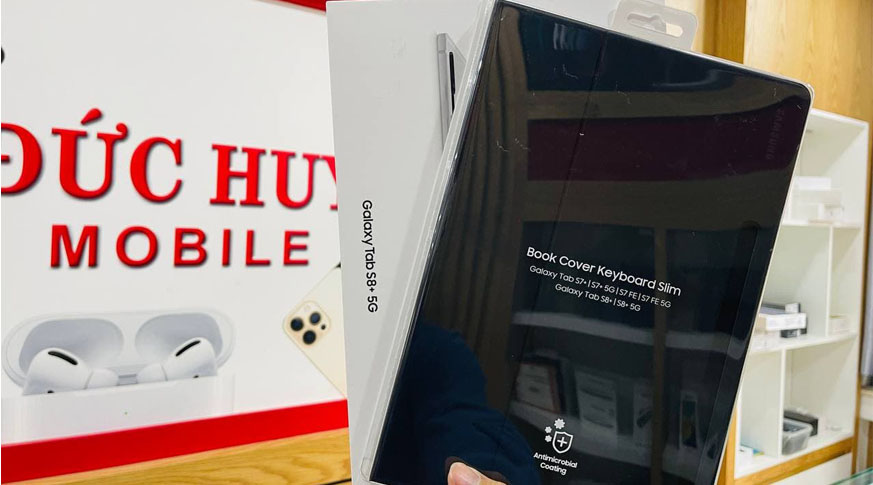 Bao Da Bàn Phím Book Cover KeyBoard (Slim) Galaxy Tab S8 Plus 5G Chính Hãng