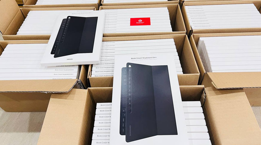 Bao Da Bàn Phím Book Cover KeyBoard Slim Samsung Galaxy Tab S7 FE (Chính Hãng)