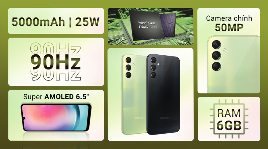 Samsung Galaxy A24 (8GB | 128GB) Chính Hãng Samsung Galaxy A24 (8GB | 128GB) Chính Hãng