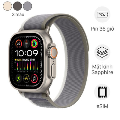 Apple Watch Ultra LTE 49mm Viền Titanium Dây Trail