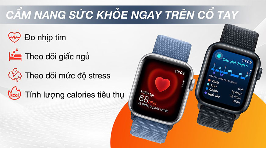 Apple Watch SE 2 (2023) GPS 40mm viền nhôm dây vải Chính Hãng