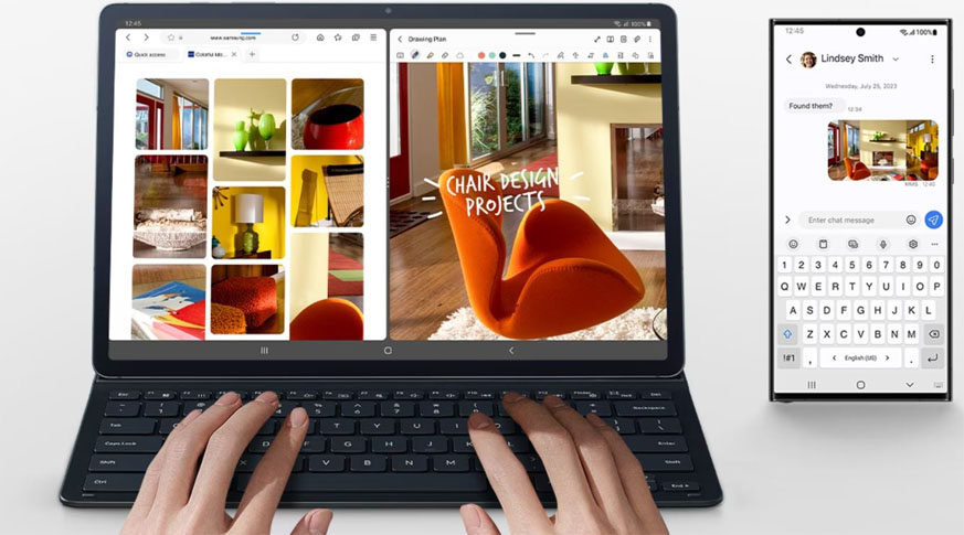 Bao da kèm bàn phím Galaxy Tab S9 Ultra Chính Hãng
