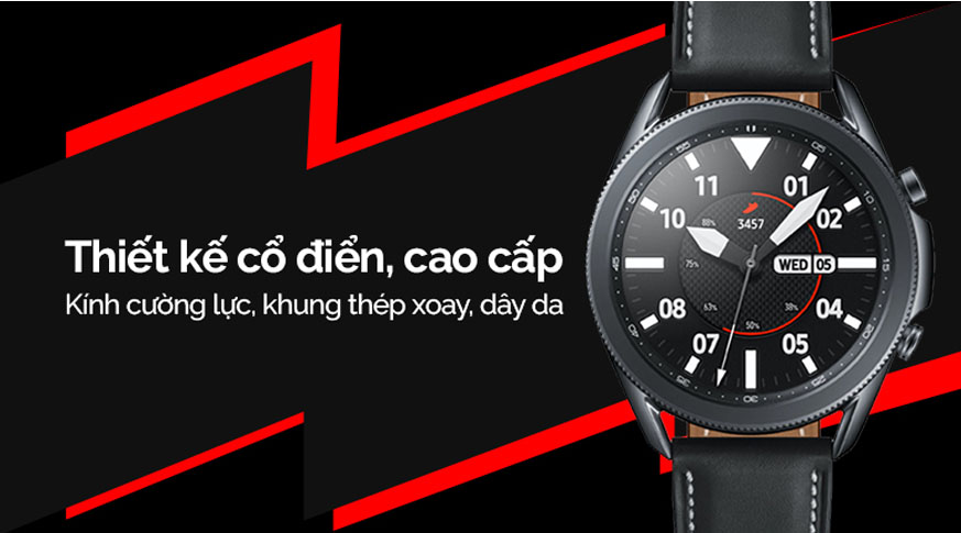 Samsung Galaxy Watch 3 LTE 45mm Viền Thép Dây Da Chính Hãng Trôi Bảo Hành Samsung Galaxy Watch 3 LTE 45mm Viền Thép Dây Da Chính Hãng Trôi Bảo Hành