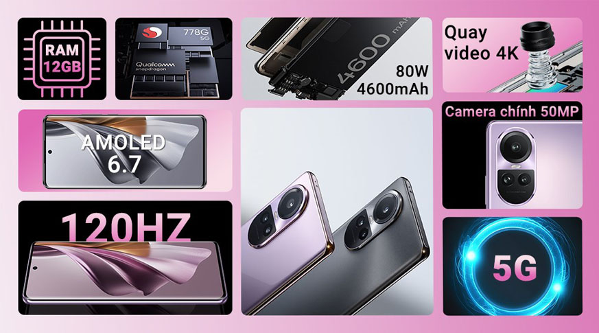 Oppo Reno10 Pro 5G (12GB | 256GB) Chính Hãng