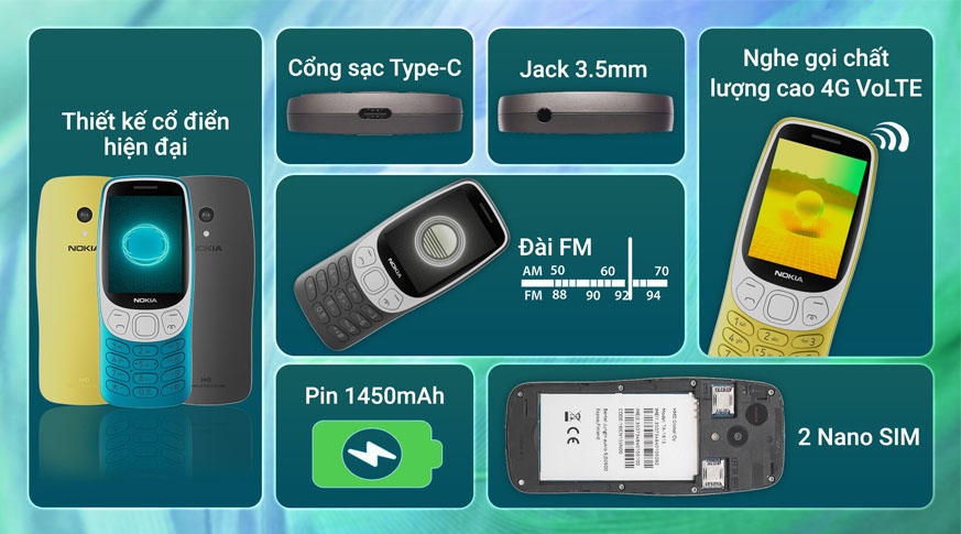 Nokia 3210 4G Chính Hãng