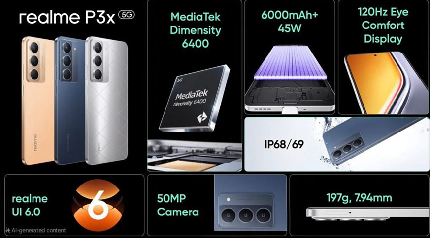 Realme P3x 5G (6GB | 128GB)