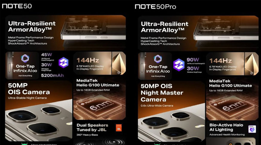 Infinix Note 50 (8GB | 256GB) Infinix Note 50 (8GB | 256GB)