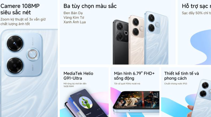 Xiaomi Redmi 13x (6GB | 128GB) Chính Hãng Xiaomi Redmi 13x (6GB | 128GB) Chính Hãng