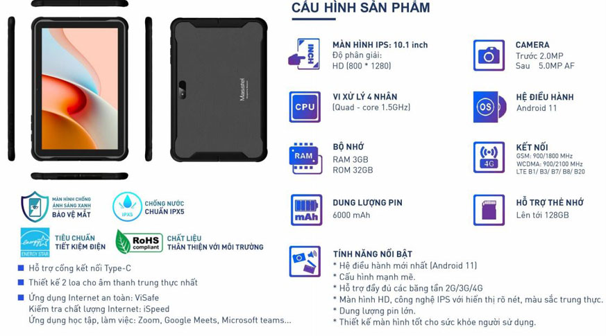 Masstel Tab 10 Edu 4G