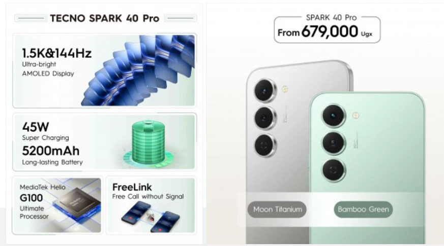 Tecno Spark 40 Pro chính hãng Tecno Spark 40 Pro chính hãng