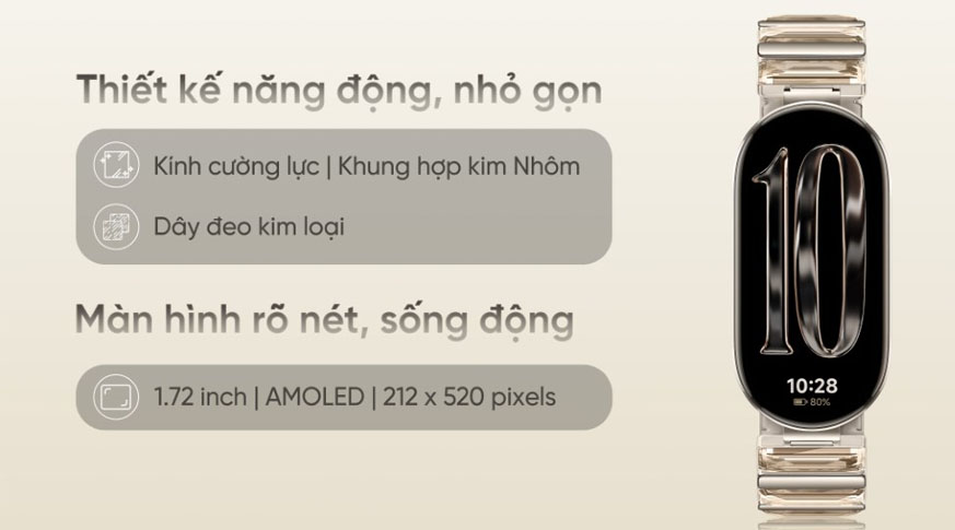 Xiaomi Mi Band 10 Vàng giá rẻ