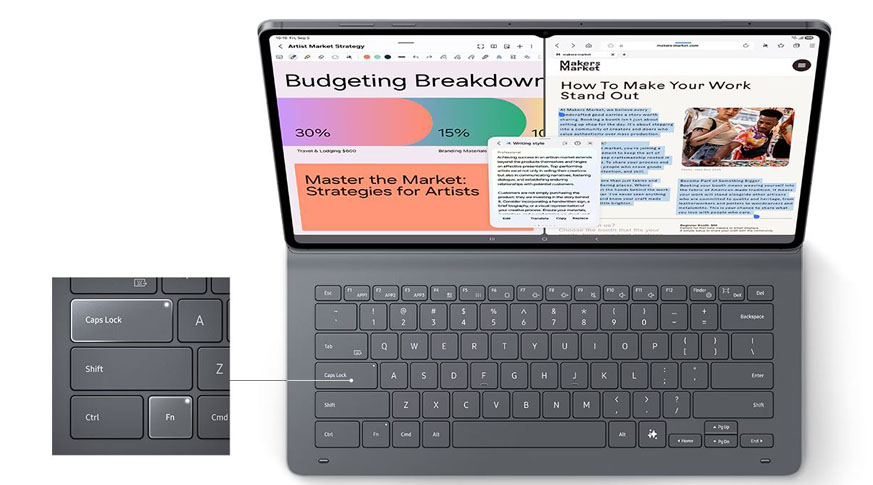 Bao da kèm bàn phím Galaxy Tab S11