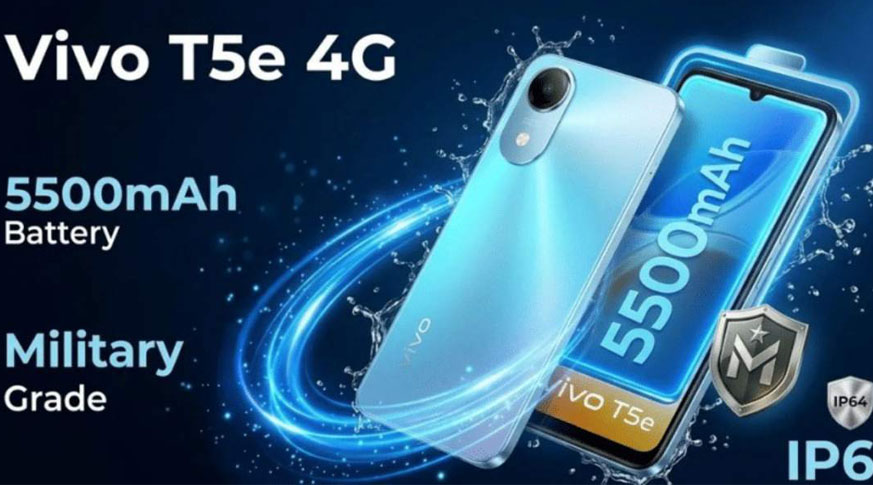 vivo T5e pin 5,500mAh