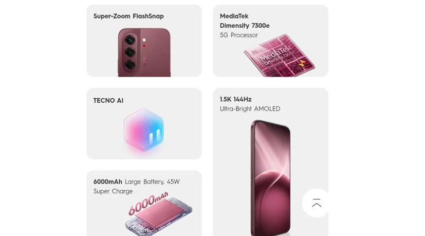 Tecno Camon Slim 5G giá rẻ