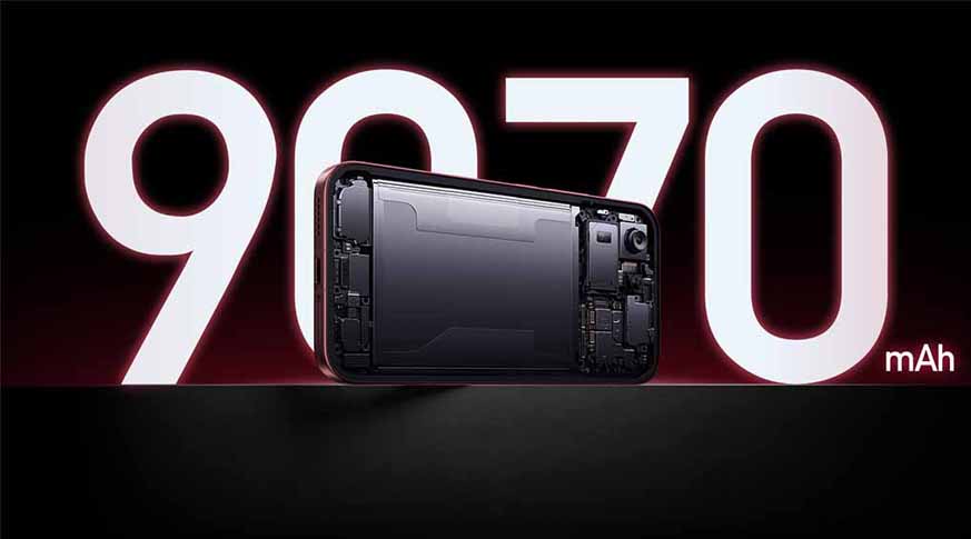 Xiaomi Redmi K100 Pro Max pin 9070 mAh