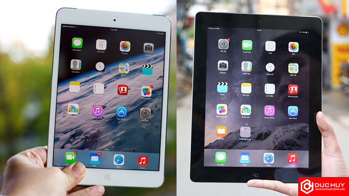 So sánh iPad 4 32GB và iPad Mini 2 32GB - Đức Huy Mobile