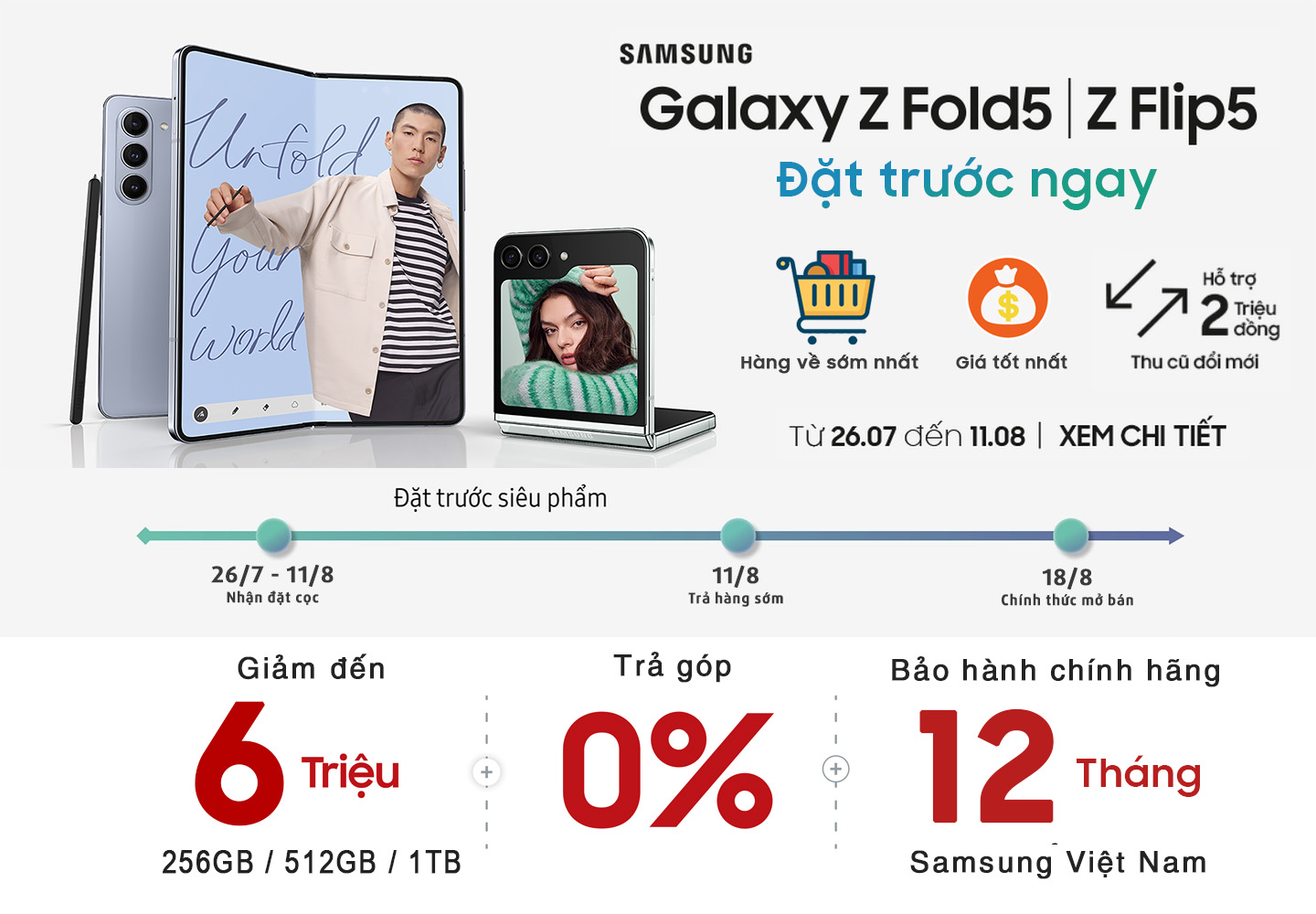 Đặt hàng trước Samsung Galaxy Z Flip5 5G (8GB | 256GB) Thom Browne Edition Chính Hãng