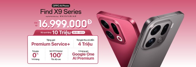 OPPO Find X9 Series giảm giá