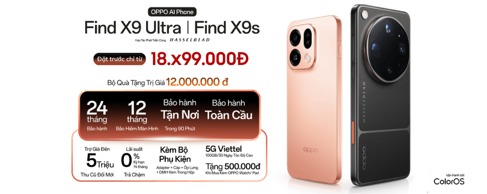 Sẵn Hàng Siêu Phẩm OPPO Find X9 Ultra