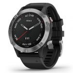 Đồng Hồ Thông Minh Garmin fenix 6 GPS (Bạc - Dây Đen)