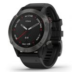 Đồng Hồ Thông Minh Garmin fenix 6 Sapphire GPS (Xám - Dây Đen)