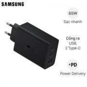Củ sạc Samsung 3 cổng USB Type C PD 65W Chính Hãng