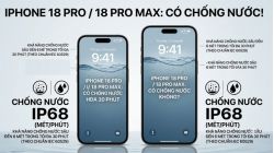 iPhone 18 Pro/18 Pro Max có chống nước không? IP68