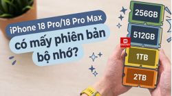 iPhone 18 Pro/18 Pro Max có mấy bản bộ nhớ, bao nhiêu GB?