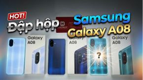 Đập hộp Galaxy A08 tại Đức Huy Mobile: Có gì bên trong?