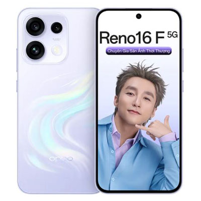 OPPO Reno 16 F màu tím nhạt